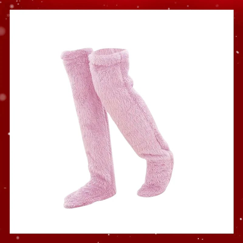⚡Blitzangebot🏆Bestseller Nr. 1 ⏰ 💕Samtweiche Flausch-Kniestrümpfe für Weihnachten❄️🎅