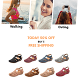 🔥Aktion - 50 % Rabatt🎉-Leichte orthopädische Ledersandalen von höchster Qualität