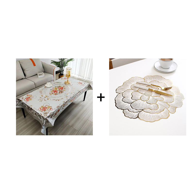 ✨🎅Weihnachtsangebote – Nur für kurze Zeit!⏰Multifunctional Waterproof Oilproof Floral Tablecloth