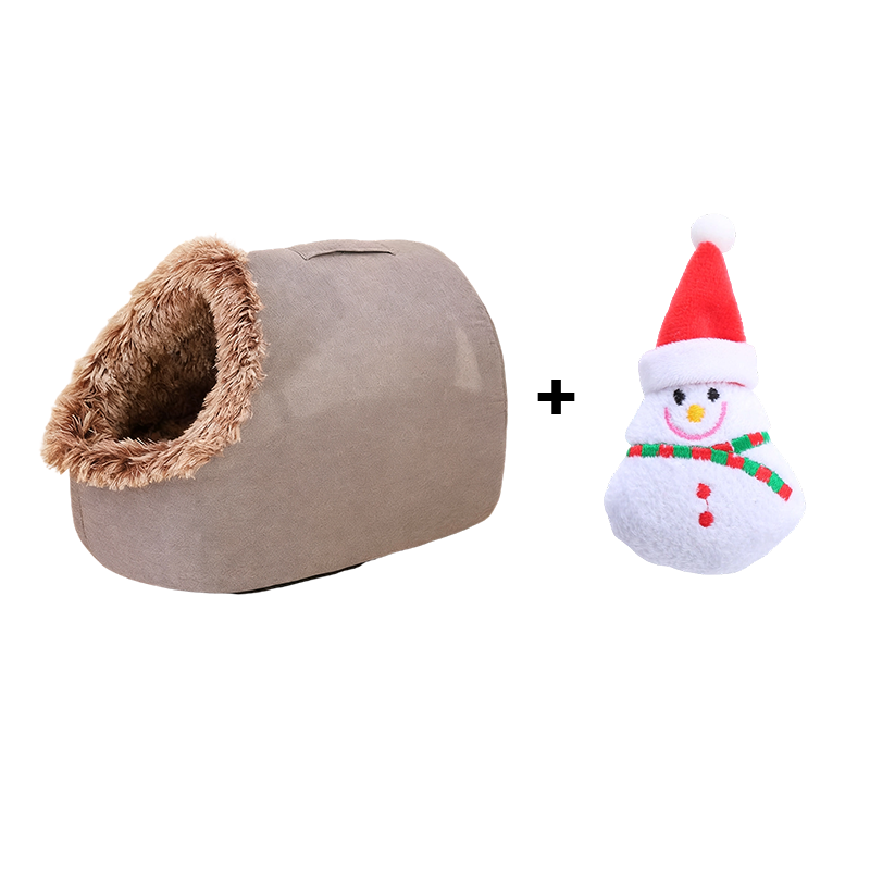 💥 HEISSER VERKAUF 🐾 ANGEBOT – Winter-Wärmebett für Haustiere in Höhlenform