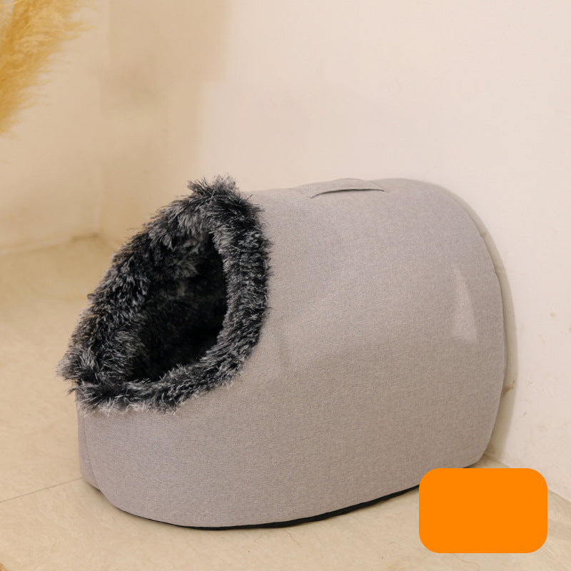 💥 HEISSER VERKAUF 🐾 ANGEBOT – Winter-Wärmebett für Haustiere in Höhlenform