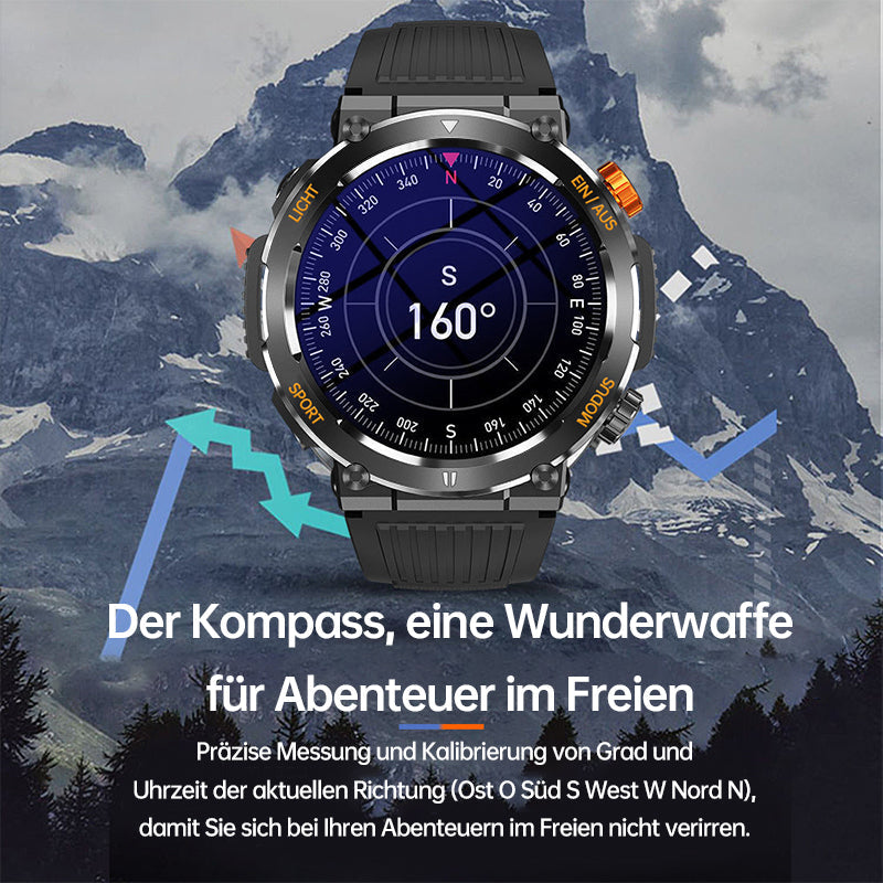 ⌚ Wasserdichte Sport- und Outdoor-Smartwatch 🔥 Kostenloser Versand ✈️ Letzter Tag!!!