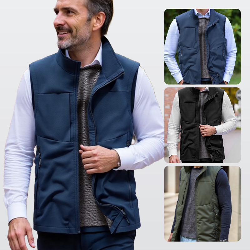 ⏳ 50 % Rabatt für begrenzte Zeit! 💥Wasserdichte Outdoor-Utility-Weste für Herren