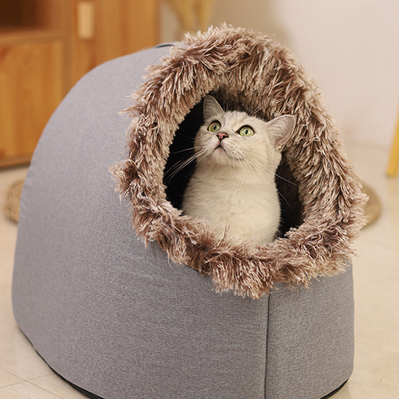 💥 HEISSER VERKAUF 🐾 ANGEBOT – Winter-Wärmebett für Haustiere in Höhlenform