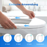 👍Für die Gesundheit sorgen✅Biologisch abbaubarer Einweg-Toilettensitzbezug aus Kunststoff