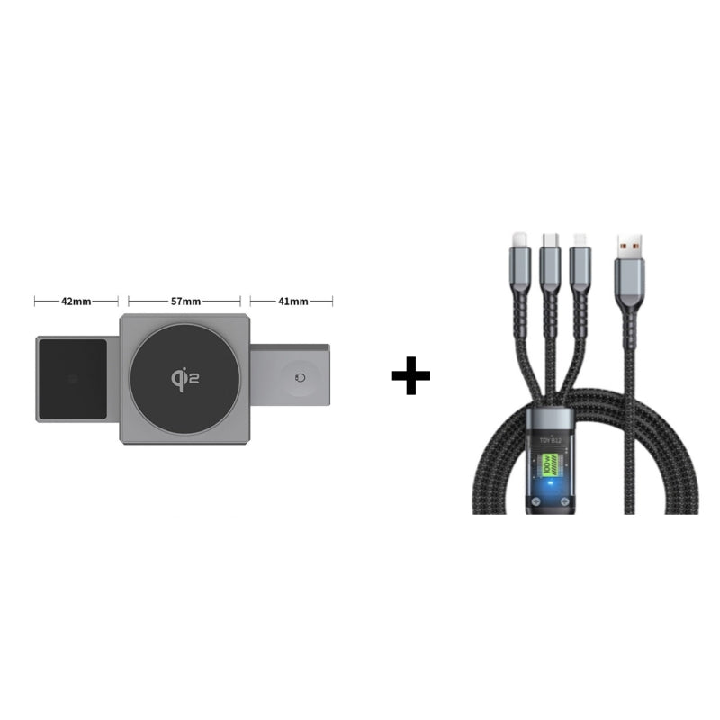 🔥3-in-1 Faltbare Magnetische Kabellose Ladestation