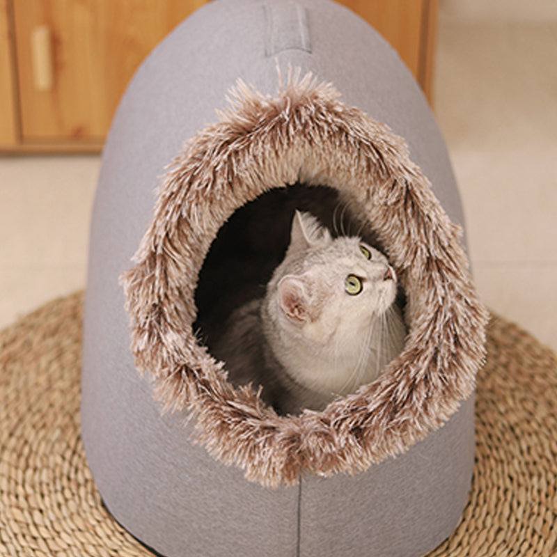 💥 HEISSER VERKAUF 🐾 ANGEBOT – Winter-Wärmebett für Haustiere in Höhlenform