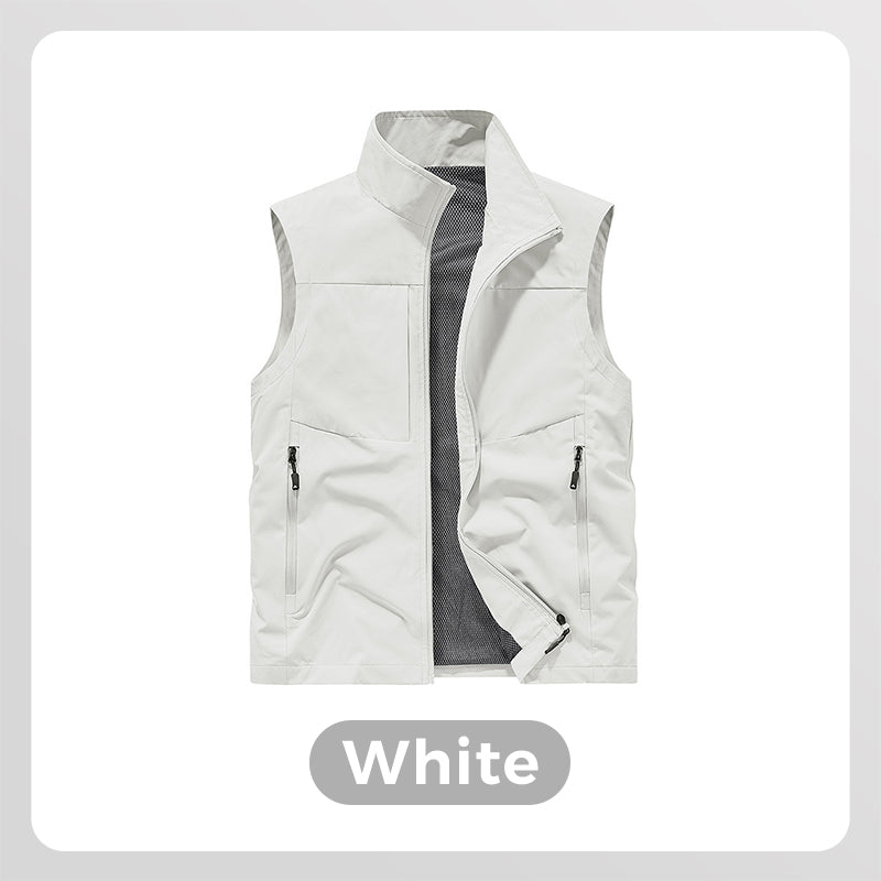 ⏳ 50 % Rabatt für begrenzte Zeit! 💥Wasserdichte Outdoor-Utility-Weste für Herren