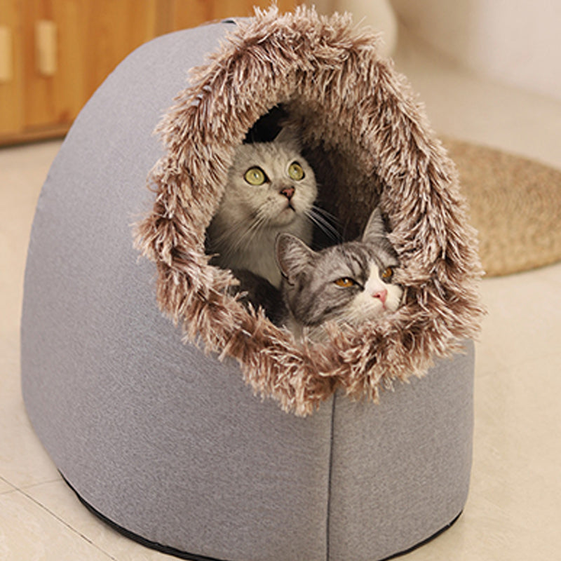 💥 HEISSER VERKAUF 🐾 ANGEBOT – Winter-Wärmebett für Haustiere in Höhlenform