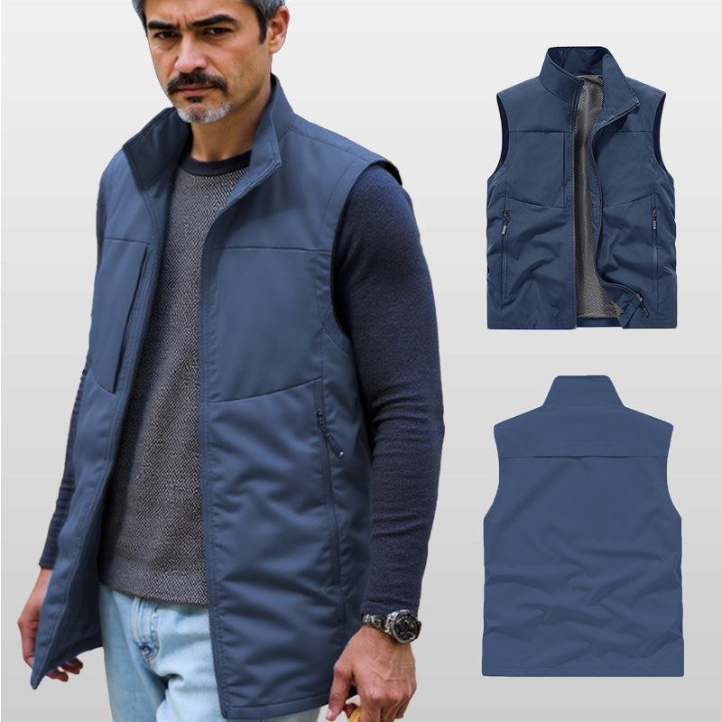 ⏳ 50 % Rabatt für begrenzte Zeit! 💥Wasserdichte Outdoor-Utility-Weste für Herren