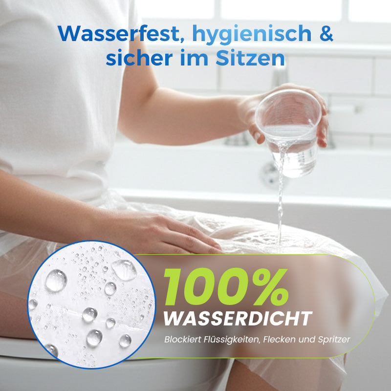 👍Für die Gesundheit sorgen✅Biologisch abbaubarer Einweg-Toilettensitzbezug aus Kunststoff