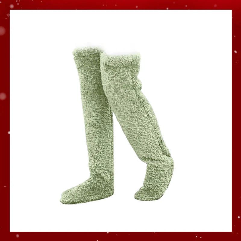 ⚡Blitzangebot🏆Bestseller Nr. 1 ⏰ 💕Samtweiche Flausch-Kniestrümpfe für Weihnachten❄️🎅