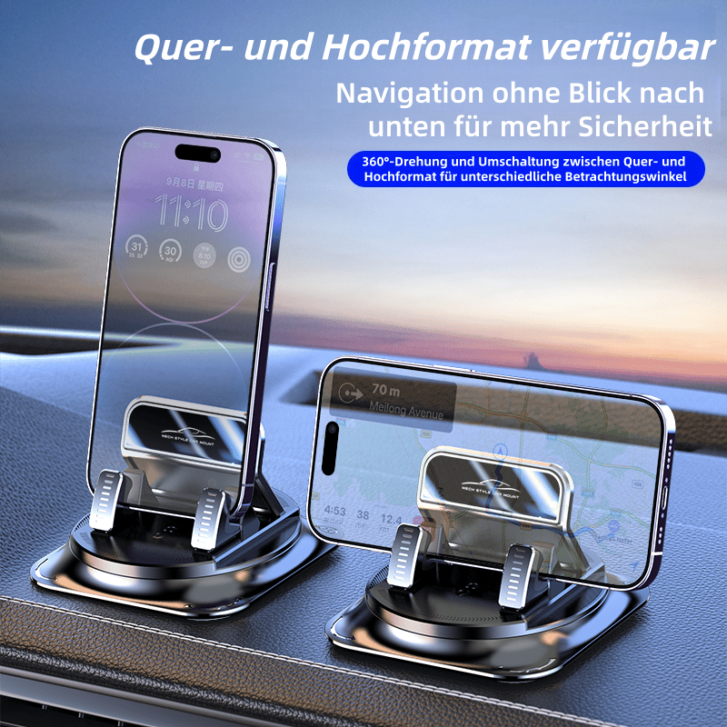 🚗Autotelefonhalterung – 🚗360°-Drehung, einstellbare Betrachtungswinkel, rutschfester Halter für alle Handys1