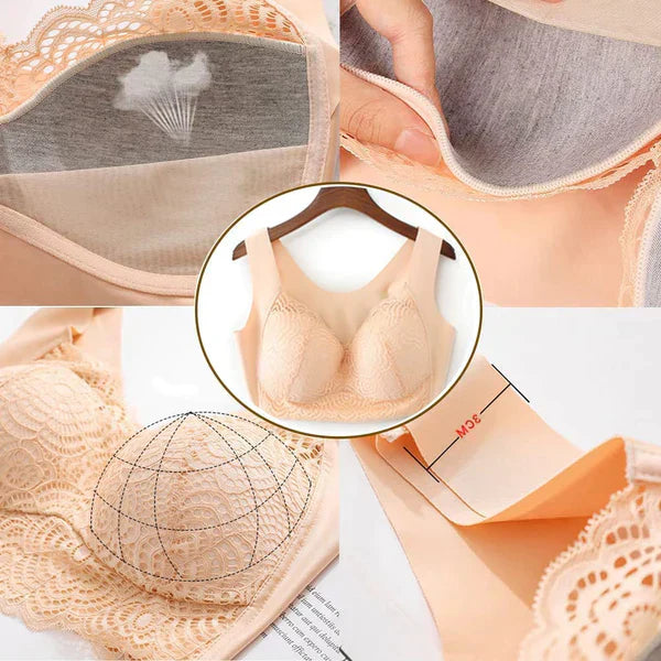 🔥👙LETZTER TAG – 2 kaufen, 1 gratis (3 Stück) 🔥| Ultimativer Lift-Stretch-BH aus nahtloser Spitze mit voller Form