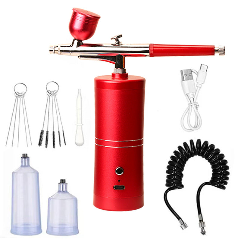 Tragbares kabelloses Airbrush-Kit mit Kompressor