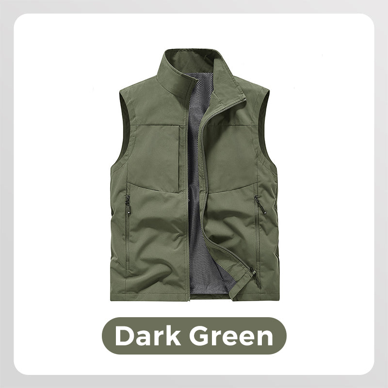 ⏳ 50 % Rabatt für begrenzte Zeit! 💥Wasserdichte Outdoor-Utility-Weste für Herren