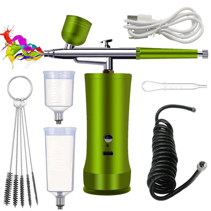 Tragbares kabelloses Airbrush-Kit mit Kompressor