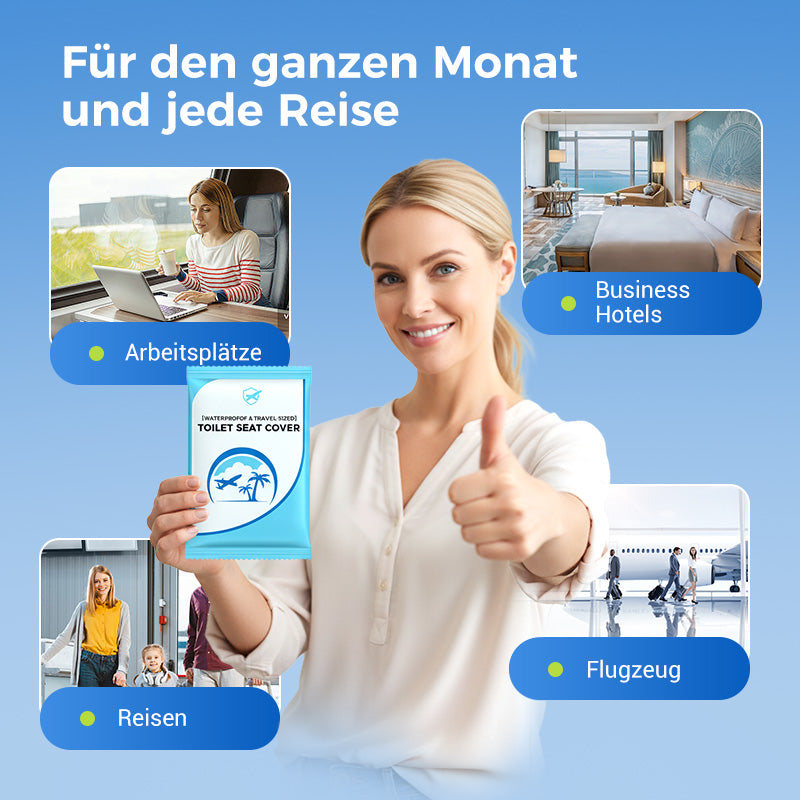 👍Für die Gesundheit sorgen✅Biologisch abbaubarer Einweg-Toilettensitzbezug aus Kunststoff