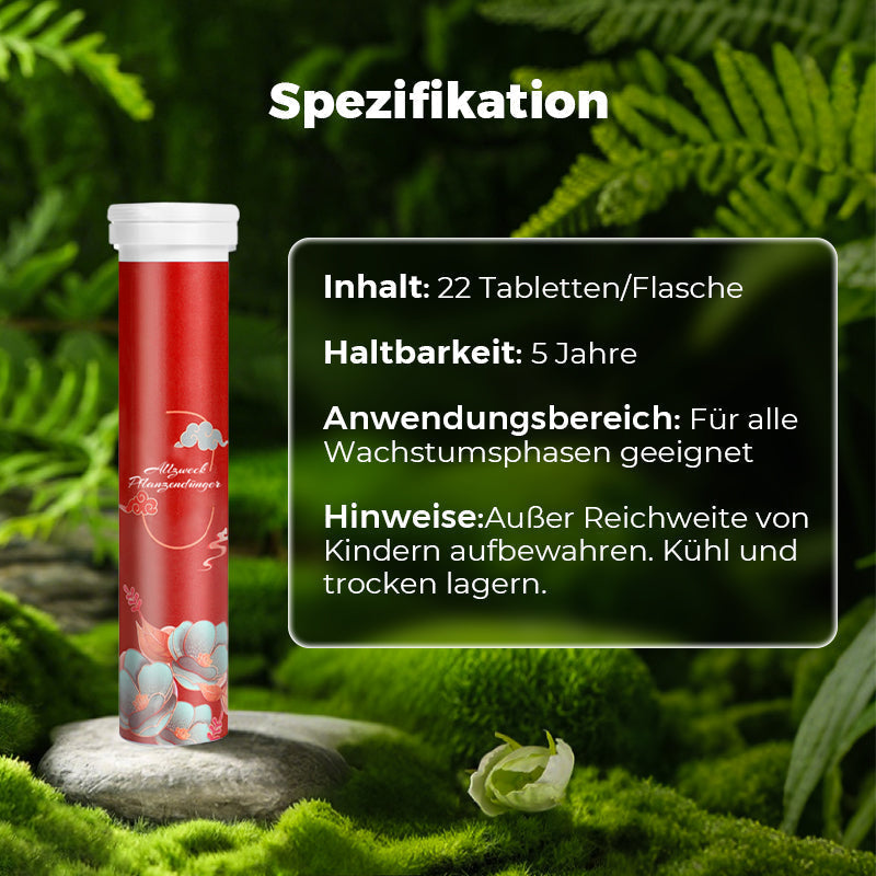 🔥2025 Blumen glücklich machen – ganz ohne Aufwand!Bio-Dünger Tabletten | Langzeitwirkung für üppige Pflanzen | 50% Rabatt 🌱
