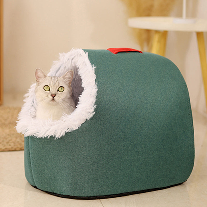 💥 HEISSER VERKAUF 🐾 ANGEBOT – Winter-Wärmebett für Haustiere in Höhlenform