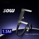 🎁 Weihnachts-Frühverkauf 🔥 2-in-1-Geflochtenes Schnellladekabel mit integriertem Handyhalter