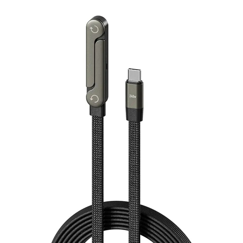 🎁 Weihnachts-Frühverkauf 🔥 2-in-1-Geflochtenes Schnellladekabel mit integriertem Handyhalter