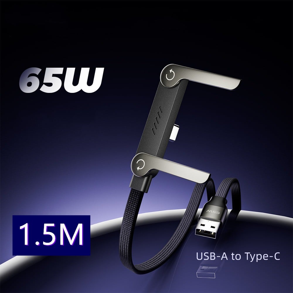 🎁 Weihnachts-Frühverkauf 🔥 2-in-1-Geflochtenes Schnellladekabel mit integriertem Handyhalter