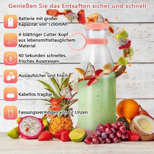 🎄 Christmas Deals 🎄 Portable Juicer Bestseller | 🌟 Fresh Juice, Anytime, Anywhere!