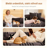 Plüsch Sofaüberwurf 2025 – Weicher Plüsch-Anti-Rutsch-Sofaüberwurf