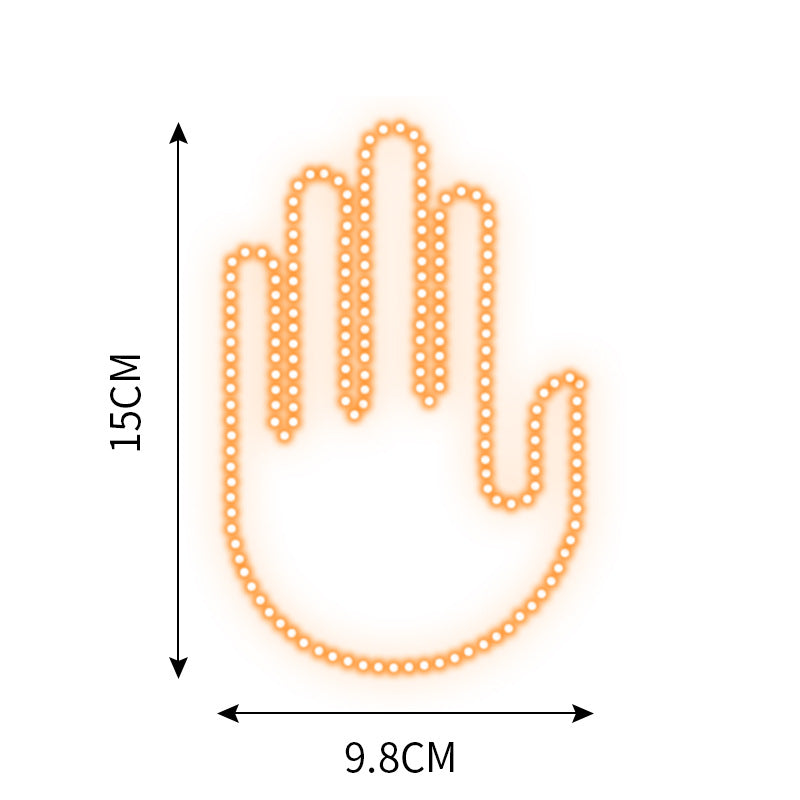 🚗🖕 Witziges Auto-Fingerlicht mit Fernbedienung