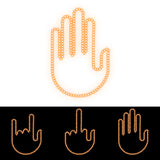 🚗🖕 Witziges Auto-Fingerlicht mit Fernbedienung