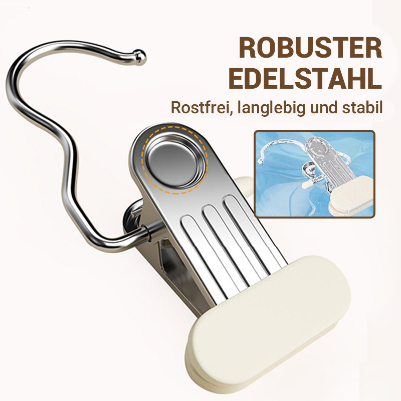 Multifunktionale Wäschehaken mit Clips