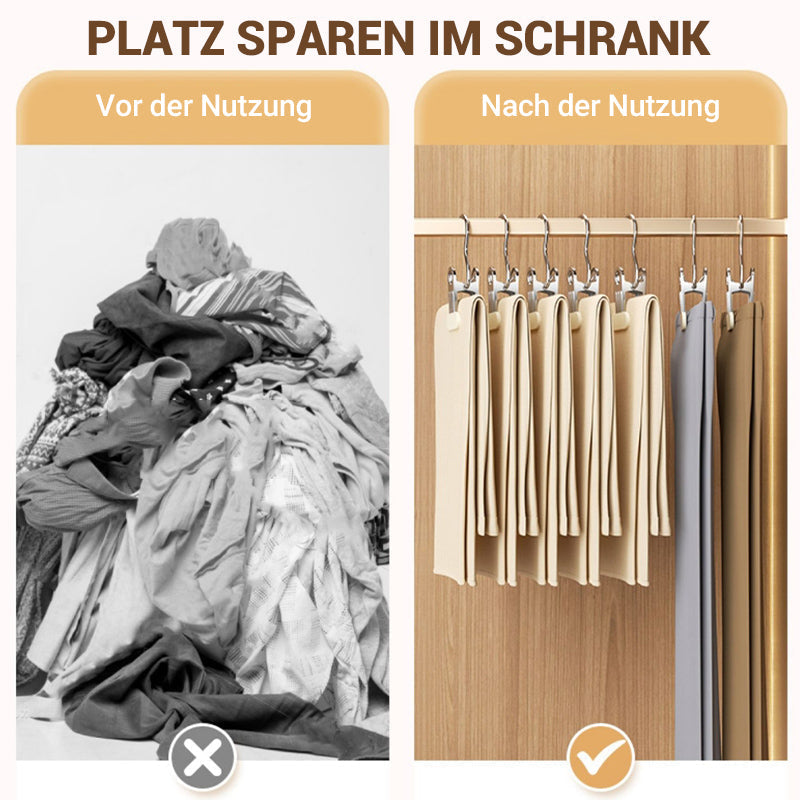 Multifunktionale Wäschehaken mit Clips