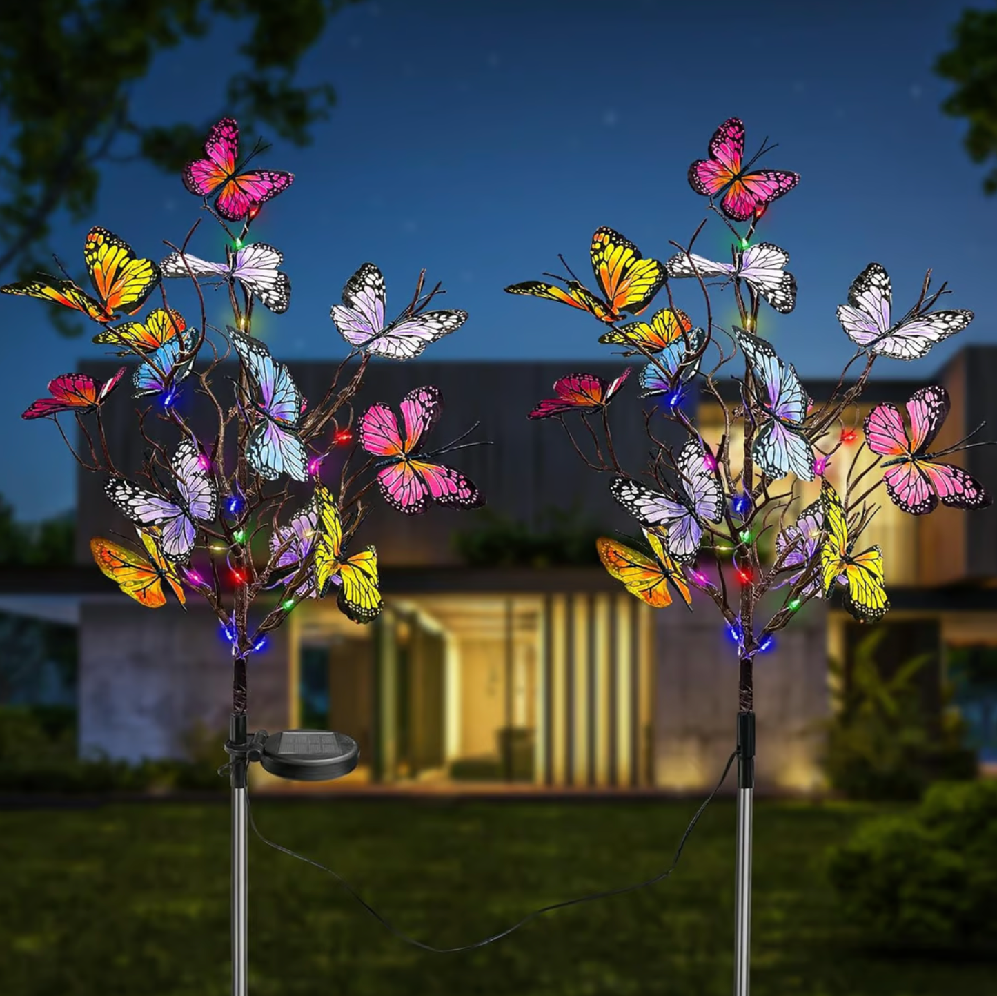 🦋Solar-Schmetterlingslichter für den Außenbereich💐[Kostenlose Schmetterlings-Anhänger-Grußkarte beim Kauf