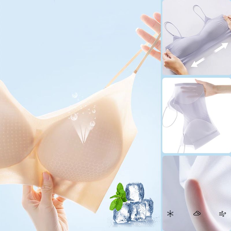 Atmungsaktiver Ice Silk Sling BH für Frauen