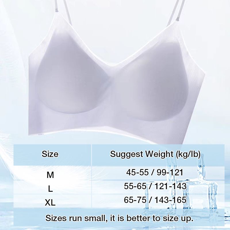 Atmungsaktiver Ice Silk Sling BH für Frauen