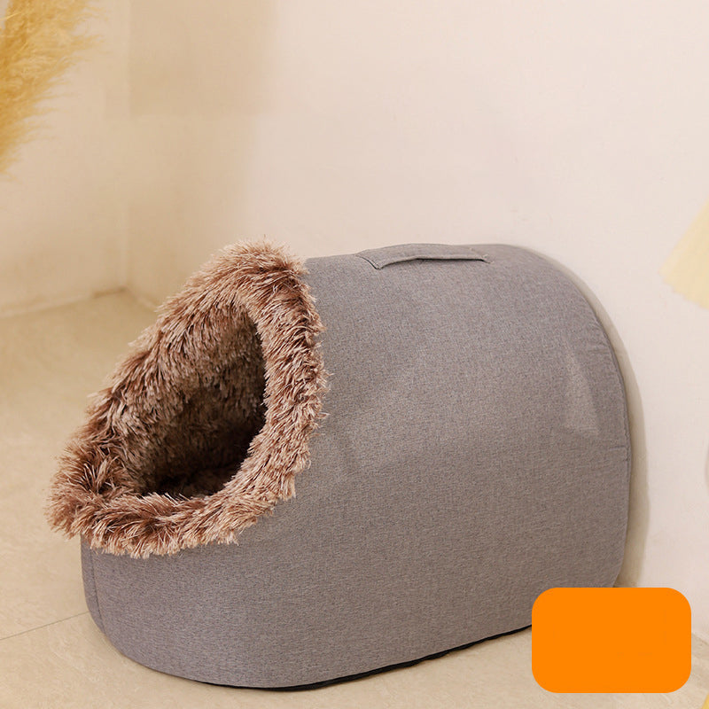 💥 HEISSER VERKAUF 🐾 ANGEBOT – Winter-Wärmebett für Haustiere in Höhlenform