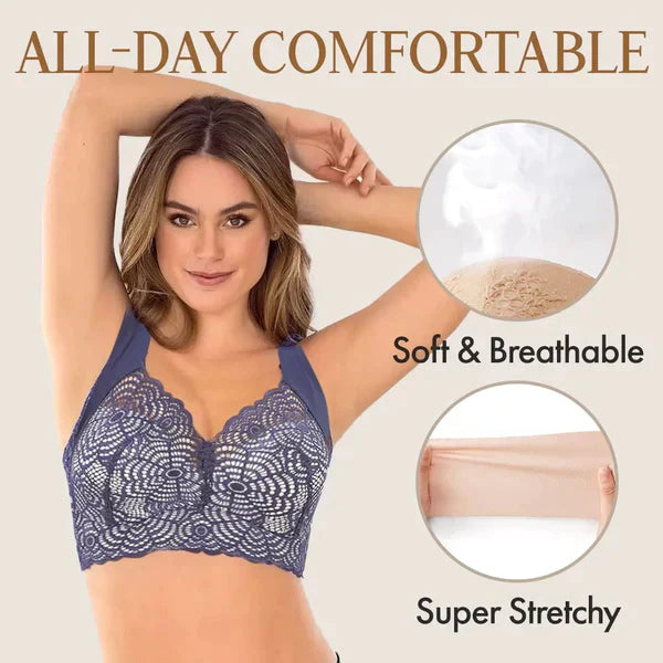 🔥👙LETZTER TAG – 2 kaufen, 1 gratis (3 Stück) 🔥| Ultimativer Lift-Stretch-BH aus nahtloser Spitze mit voller Form