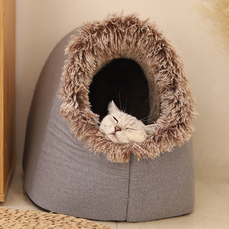 💥 HEISSER VERKAUF 🐾 ANGEBOT – Winter-Wärmebett für Haustiere in Höhlenform