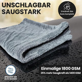 Weltweit saugstärkstes "Twisted" Trockentuch XXL mit 1800 GSM