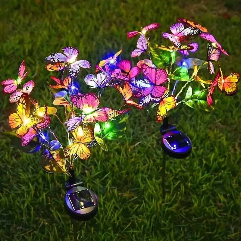 🦋Solar-Schmetterlingslichter für den Außenbereich💐[Kostenlose Schmetterlings-Anhänger-Grußkarte beim Kauf