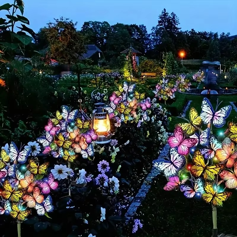 🦋Solar-Schmetterlingslichter für den Außenbereich💐[Kostenlose Schmetterlings-Anhänger-Grußkarte beim Kauf