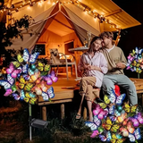 🦋Solar-Schmetterlingslichter für den Außenbereich💐[Kostenlose Schmetterlings-Anhänger-Grußkarte beim Kauf