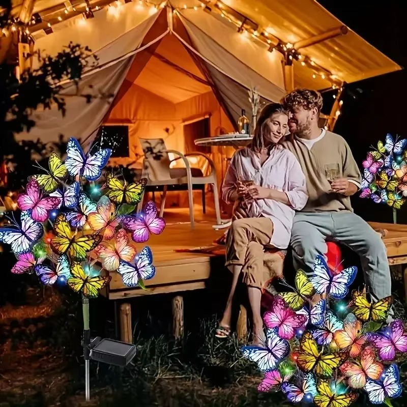 🦋Solar-Schmetterlingslichter für den Außenbereich💐[Kostenlose Schmetterlings-Anhänger-Grußkarte beim Kauf