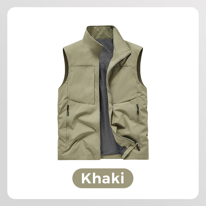 ⏳ 50 % Rabatt für begrenzte Zeit! 💥Wasserdichte Outdoor-Utility-Weste für Herren