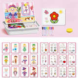 Magnetisches Puzzle Gesichter-Anziehspiel Reisespiel Doppelseitiges Vorschulerziehungs-Lernspielzeug für Kinder