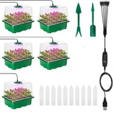 Saatlingsträger mit Wachstumslicht(6 Stück + Gratis Wachstumsflüssigkeit! 🎁)