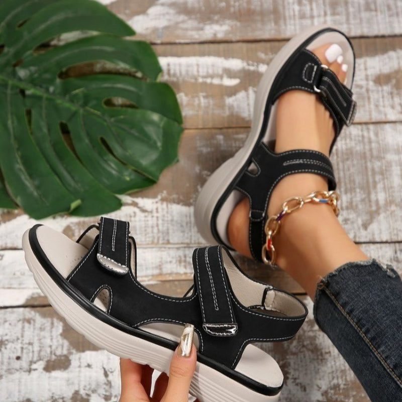 💥Hot Sales-49% OFF🔥Women’s Wedge Sandals with Hook & Loop Straps