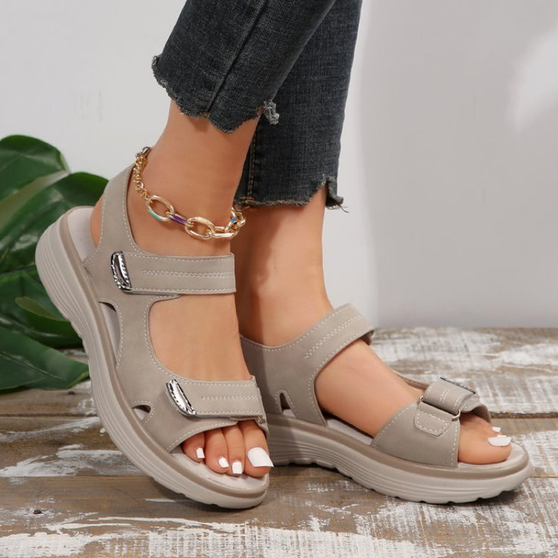 💥Hot Sales-49% OFF🔥Women’s Wedge Sandals with Hook & Loop Straps
