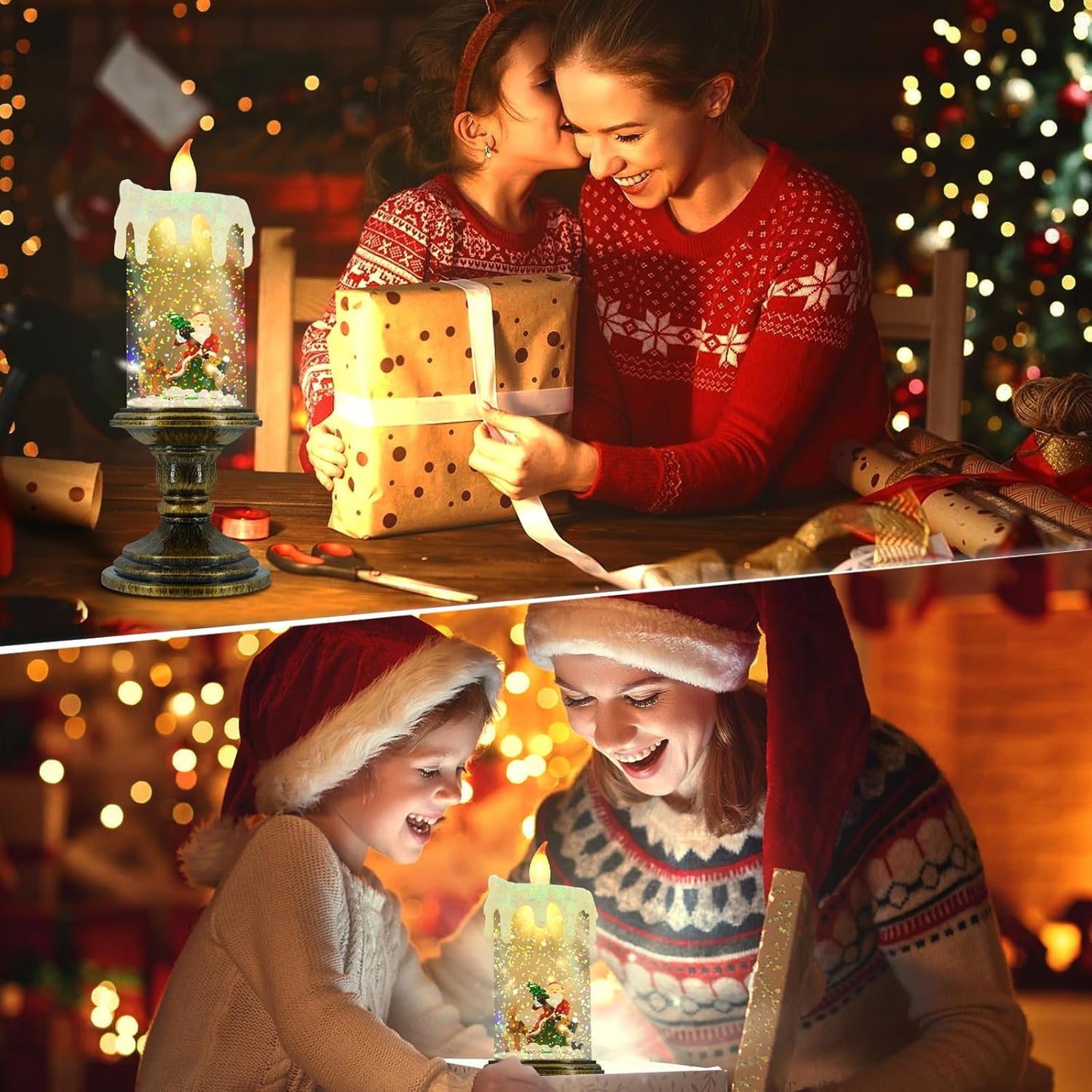🎁Heiße Aktion 50 % Rabatt🎅Weihnachtskerzen-Nachtlicht🕯️